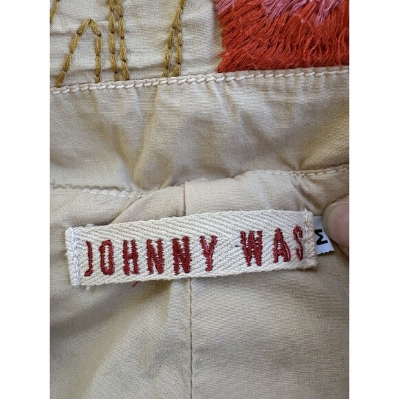 Johnny Was Floral Button-Front Embroidered Trench Coat Size Medium - Picture 11 of 11